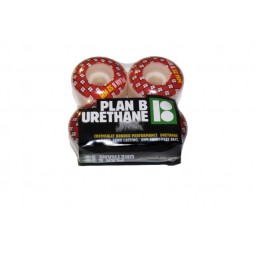 Roues PLAN B 52mm red/white